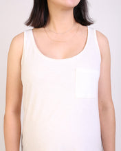 Load image into Gallery viewer, Lola White Maternity &amp; Breastfeeding Tank