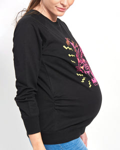 Never Give Up Maternity Sweatshirt